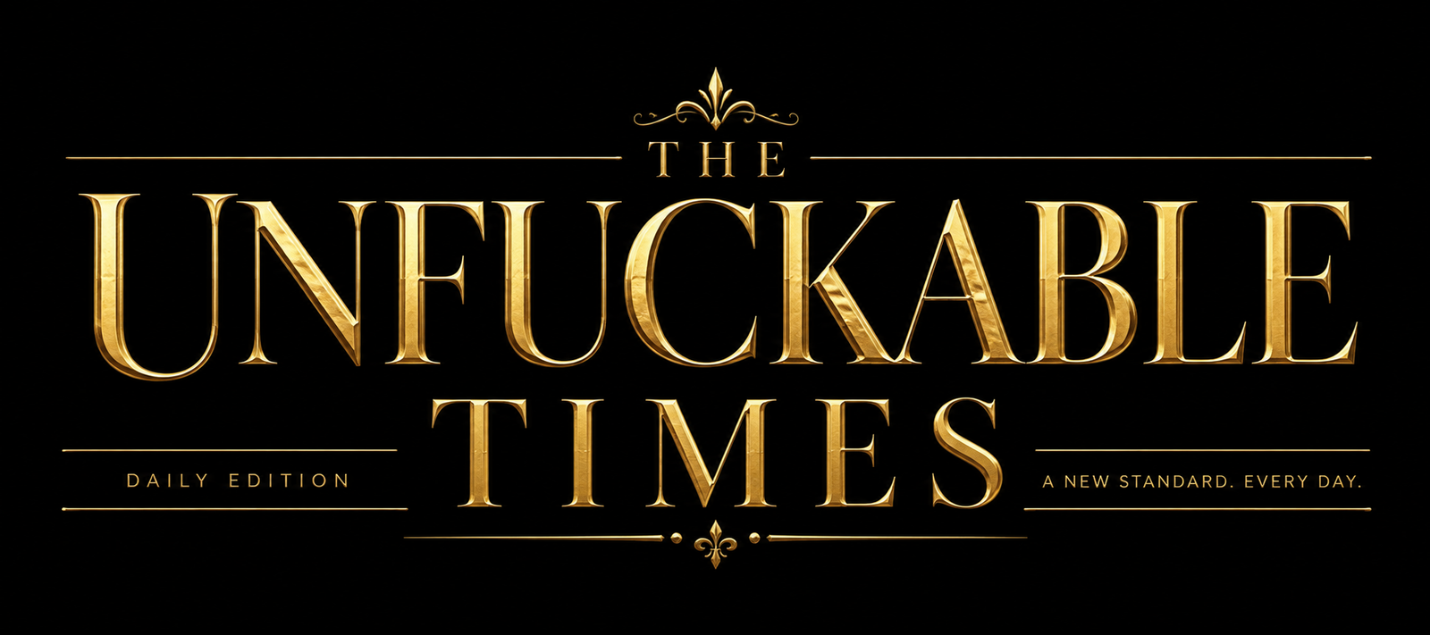 THE UNFUCKABLE TIMES - A Daily Dose of Power. A Life of Standards. A World Without Apology.